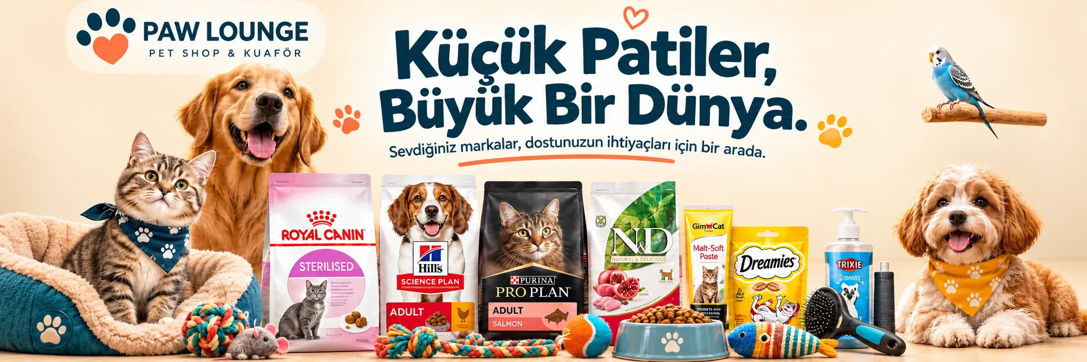 Paw Lounge Pet Shop & Kuaför | Çekmeköy'ün Pet Shop'u